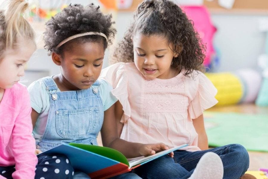 Students studying together in a classroom