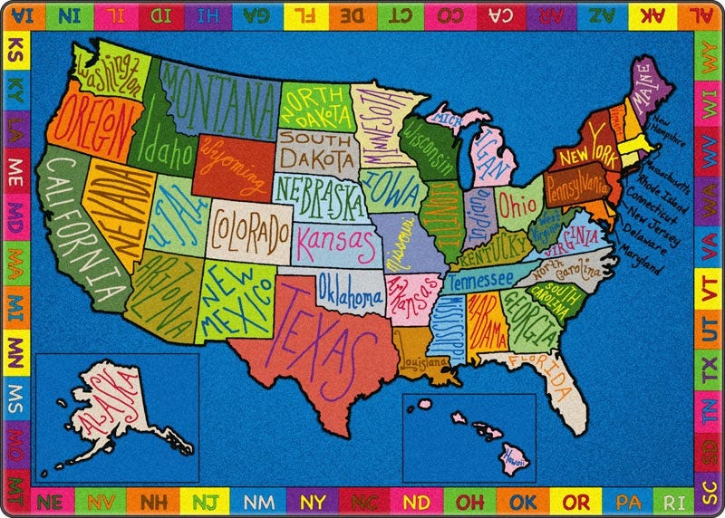 Flagship Carpets Maps & Geography Rugs