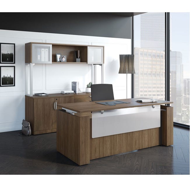 Electric Standing Desk Suite Or Single, Executive Office Furniture Standing Desk