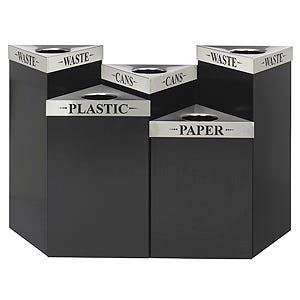 Safco Trash Cans & Recycling Containers