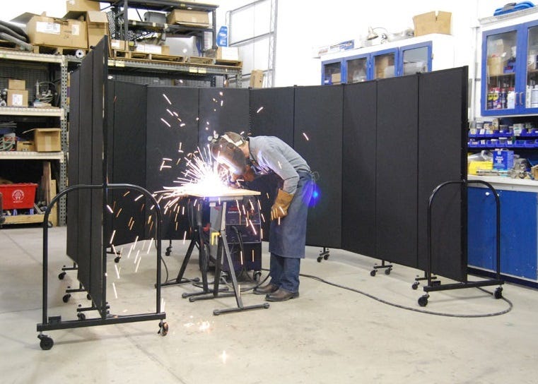 Click here for more Screenflex Portable Welding Screens by Worthington