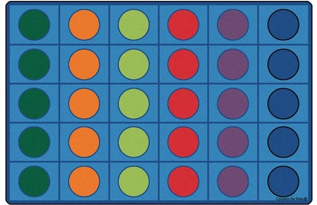 Click here for more Solids, Stripes & Patterns Rugs for Preschools by Worthington