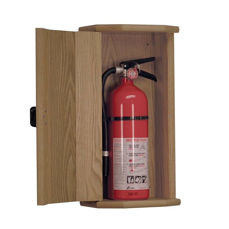 Click here for more Wooden Mallet Fire Extinguisher Cabinets by Worthington