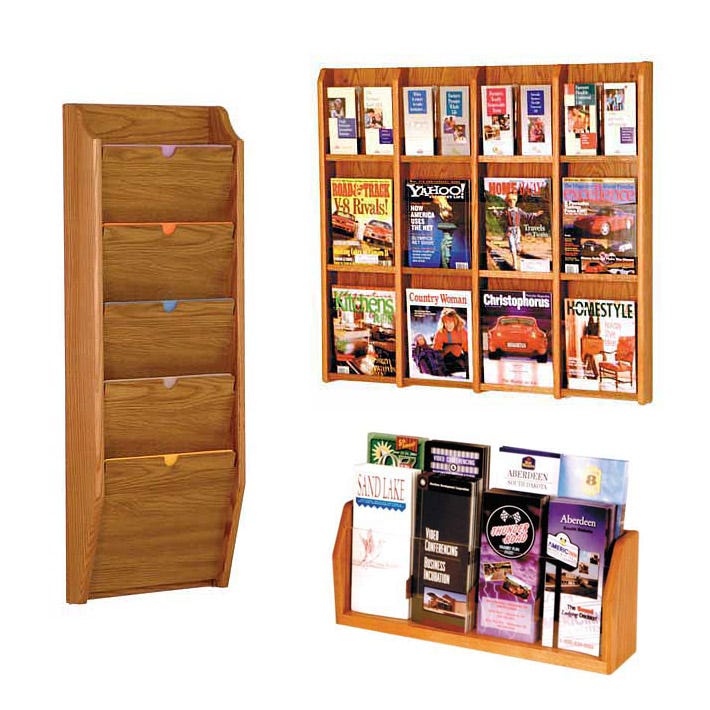 Click here for more Wooden Mallet Literature Racks by Worthington