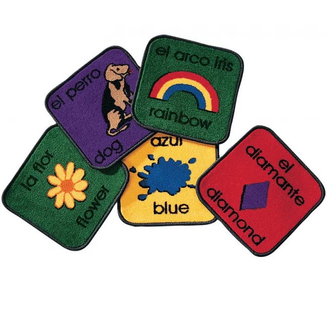 Bilingual Rug ValuePlus Carpet Squares ( Kit of 18 )