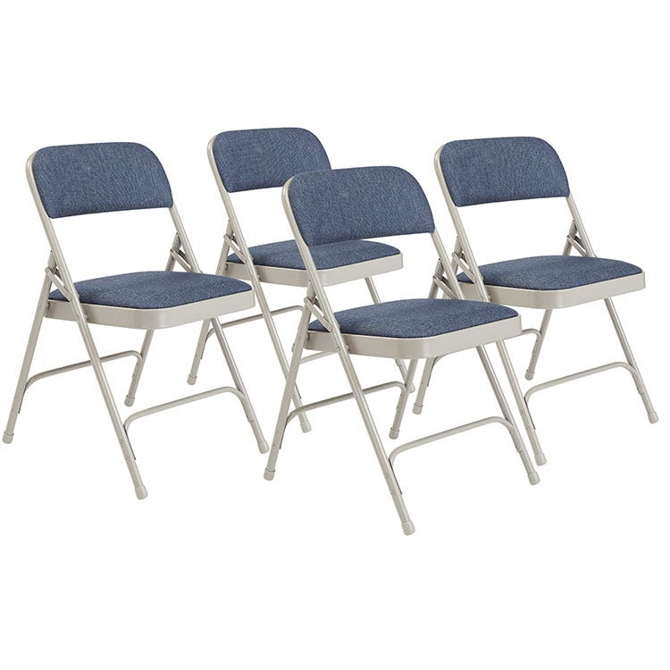 Padded folding chairs store set of 4