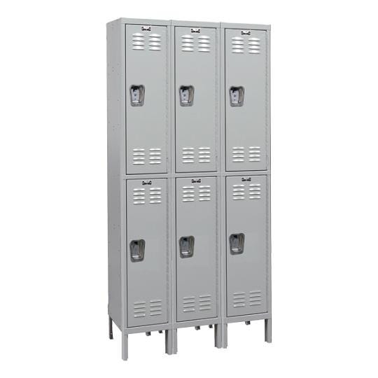 three-wide lockers