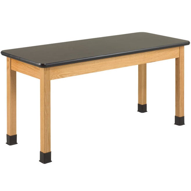 Chemguard Top, Hardwood Science Lab Table (36'' D X 72'' W)