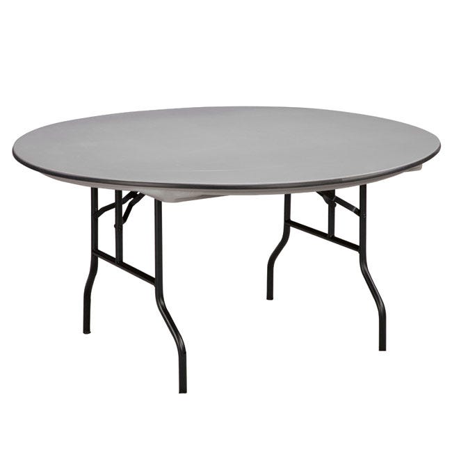 60 Round Abs Plastic Folding Table, 60 Round Plastic Folding Table
