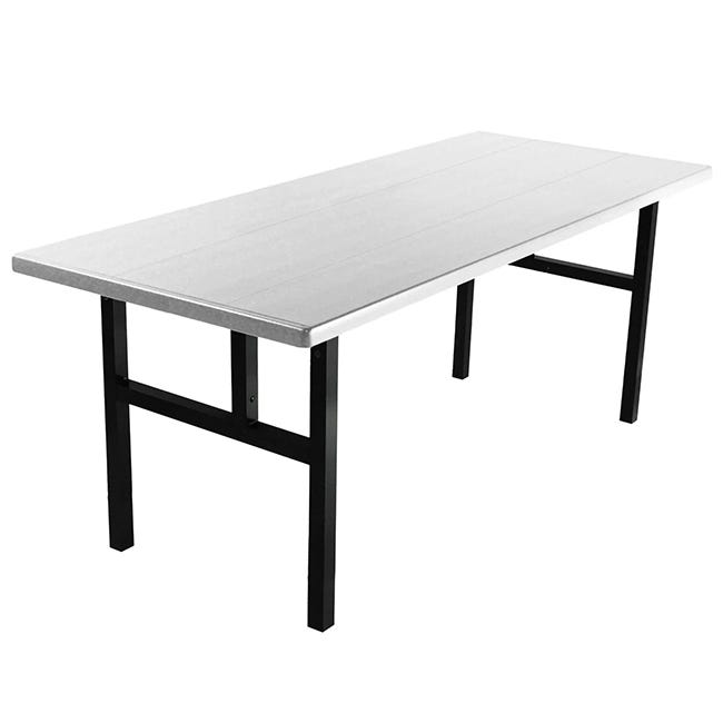 Aluminum Alulite Rectangle Folding Table w/ H-Legs
