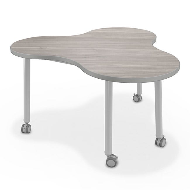 Akt Table w/ Circular Legs  (50'' D x 29'' H - Amoeba)
