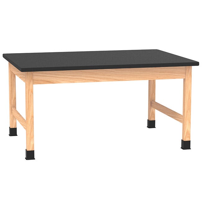 Chemguard Top, Hardwood Science Lab Table (42'' D X 60'' W)