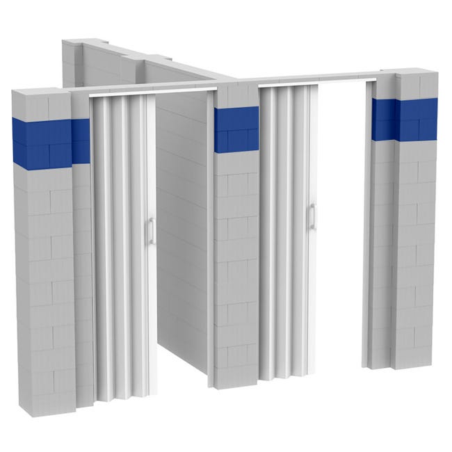 EverBlock T-Shaped Wall Kit with Doors 