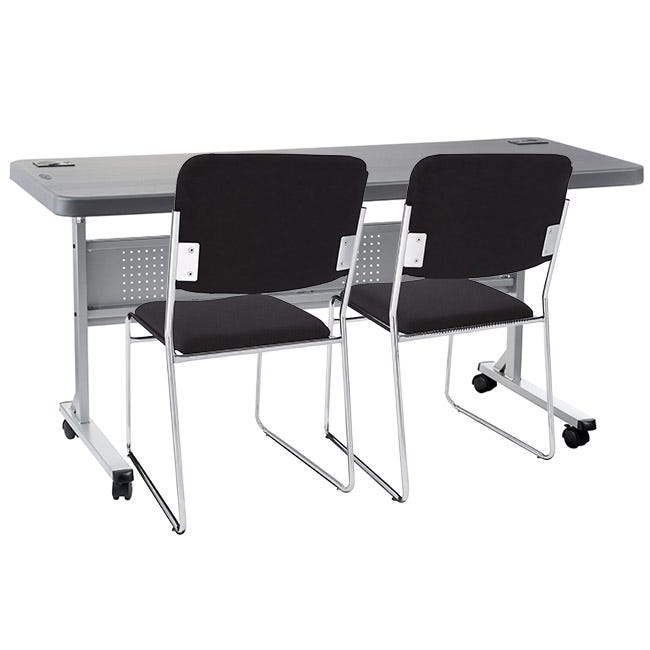 Plastic Flip-n-Store Table with Stack Chairs