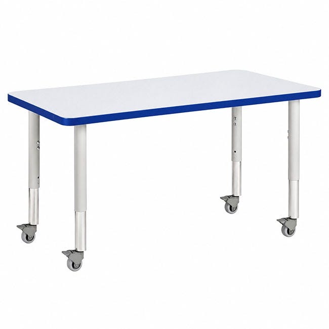 Berries Activity Table w/ Casters (24'' X 48'' Rectangle)