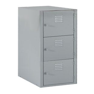 Tabletop Locker Diversified Spaces Three Horizontal Lockers (18'' W x 21'' D x 31'' H ...