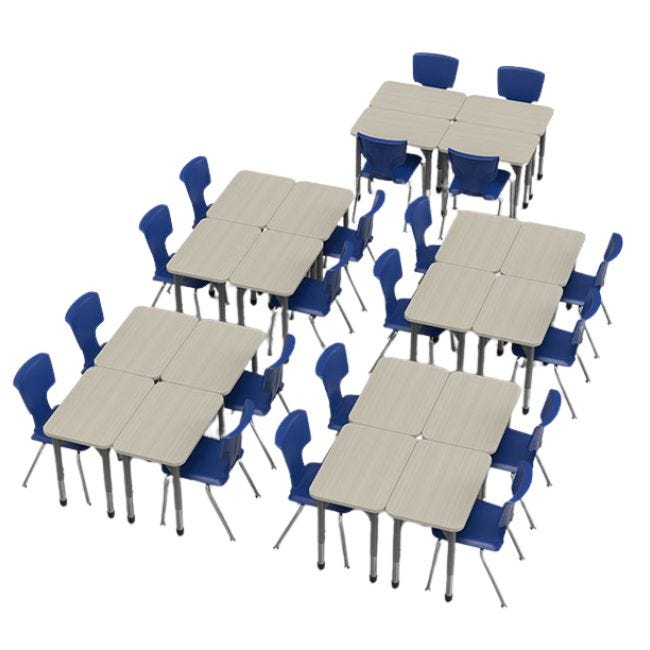 Classroom Set - 20 Premier Rectangle Desks (24