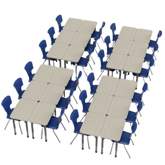 Classroom Set - 24 Premier Rectangle Desks (24