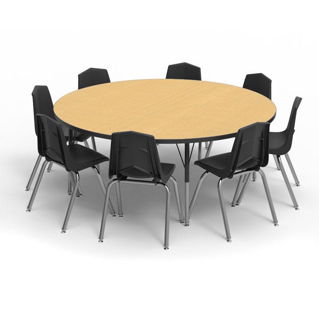 Marco Group 60 Round Activity Table, How Many Chairs Can You Fit Around A 60 Round Table With