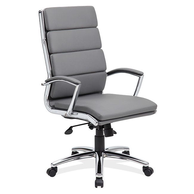 Executive high back chair with 5-star base for offices. Executive high back chair with 5-star base for offices.