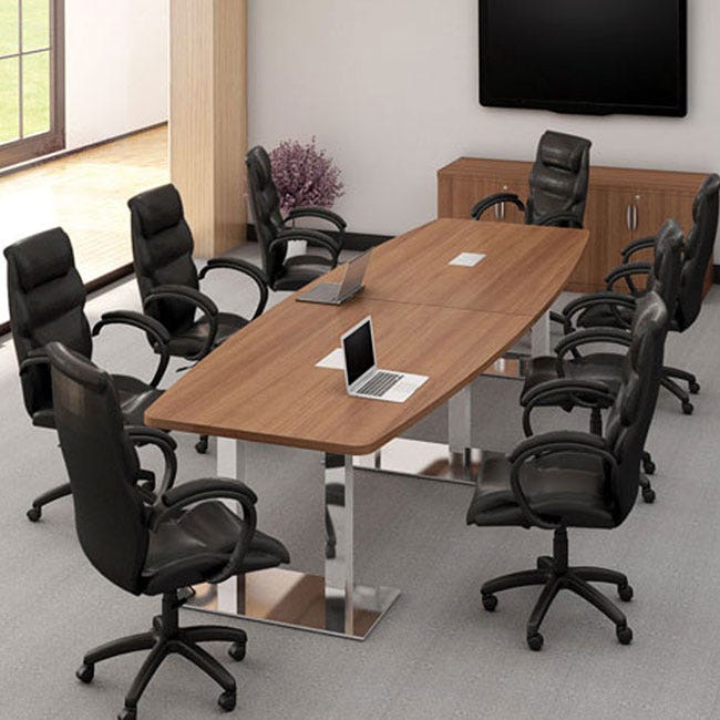 Office conference table with storage cabinet. Office conference table with storage cabinet.