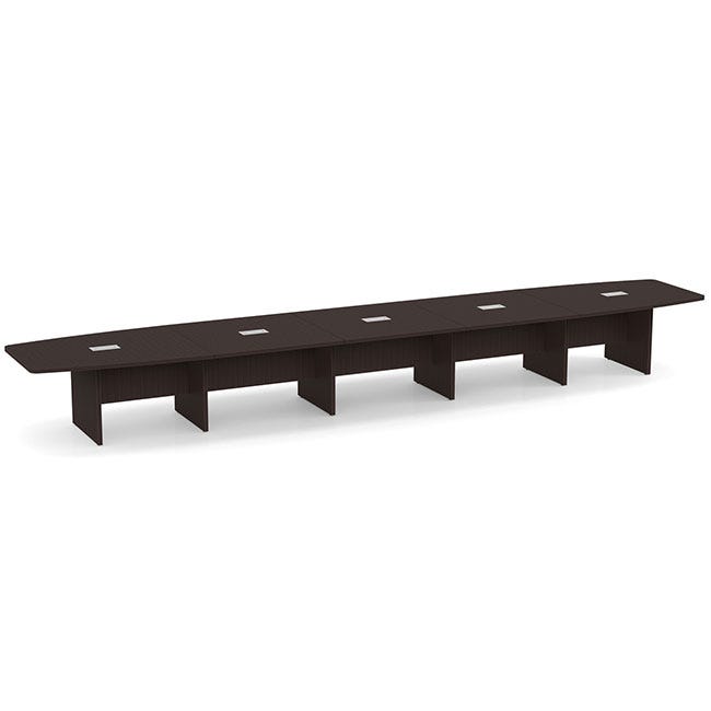 Expandable slab based conference table. Expandable slab based conference table.