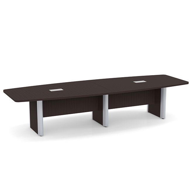 Boat shaped conference table with elliptical base. Boat shaped conference table with elliptical base.