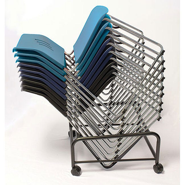 Stackable side chair dolly by office source.