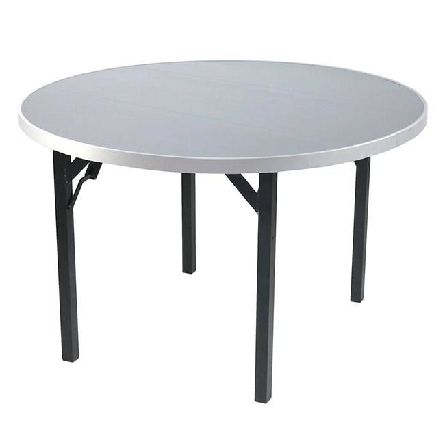 Aluminum Alulite Round Folding Table w/ Individual Folding Legs