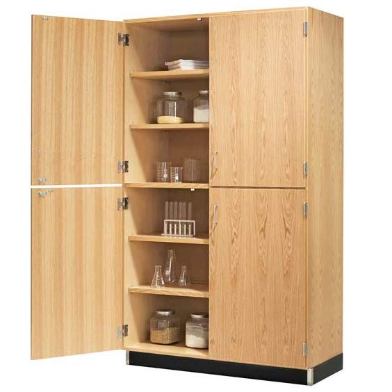 Freestanding Lab Storage Cabinets, 22 Inch Wide Shelving Unit With Doors