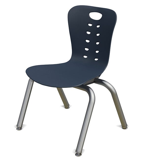 Synergy Stack Chair w/ Silver Frame (14'' H K to 2nd)