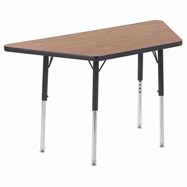 4000 Series Activity Table (24'' X 24'' x 48'' Trapezoid, 22"-30"H Adjustable)