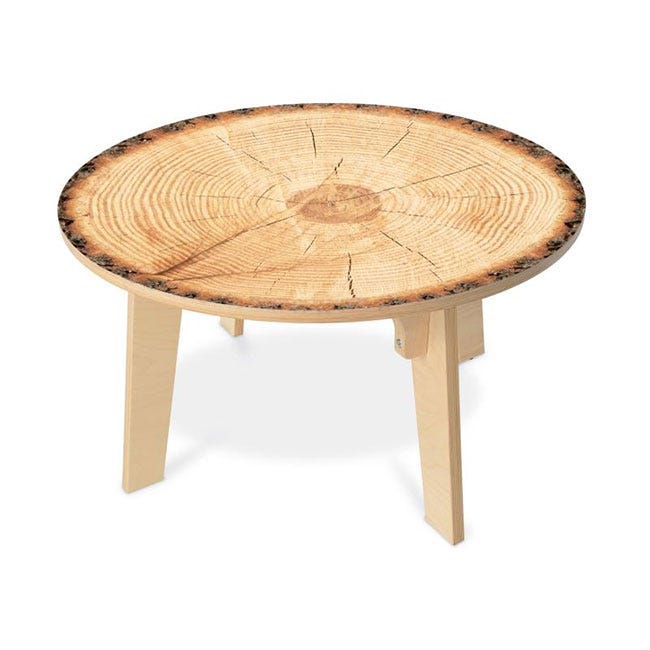 Nature-inspired round daycare activity table