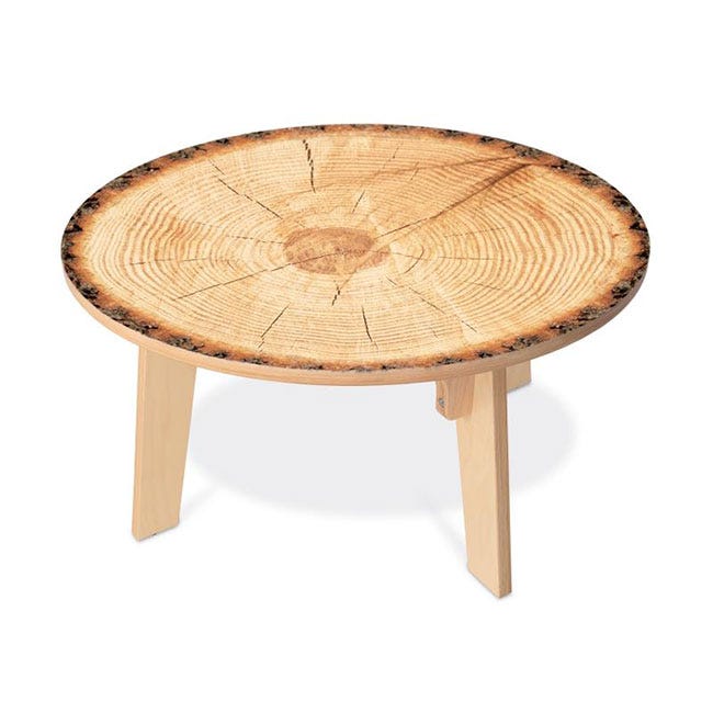 Nature-inspired round daycare activity table