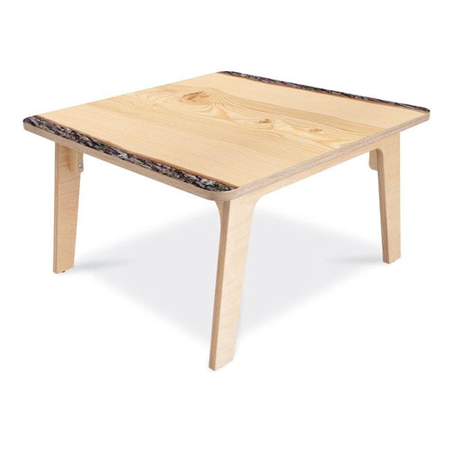 Nature-inspired square daycare activity table