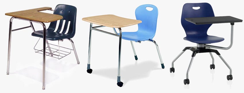 Types of School Combo Desk Chairs