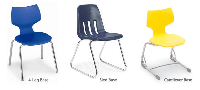 Common School Chair Base Styles