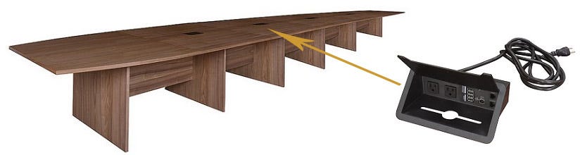 Powered Conference Table