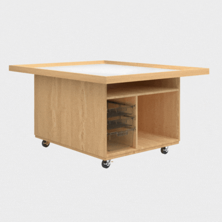 Worthington Direct Workstation with storage for a robotics lab