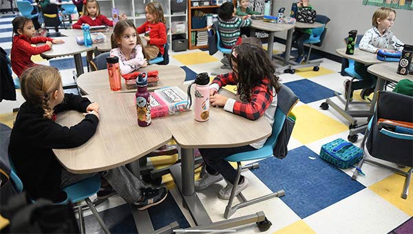 Furniture installation at Grace Prep Academy by Worthington Direct