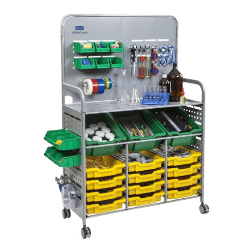 Robotics and makerspace mobile storage cart