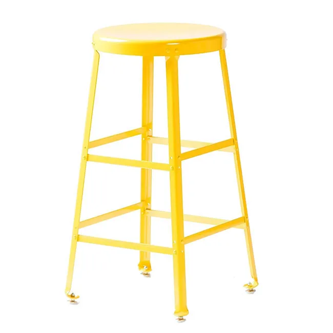 Colorful metal stools