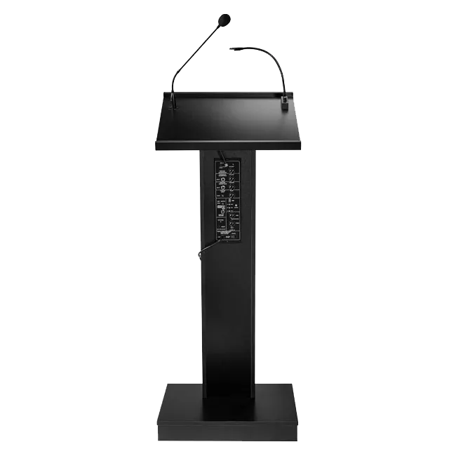 Black training room lectern