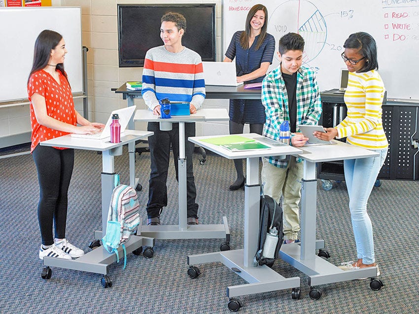 Stand-Up School Desks help students focus