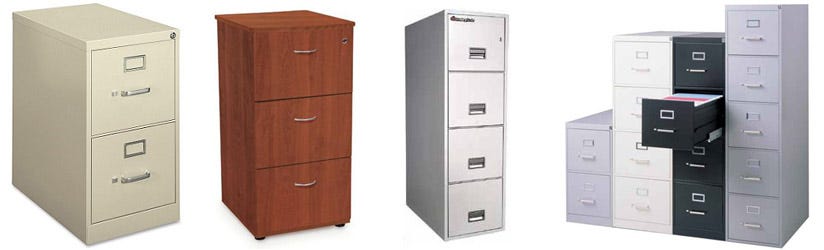 Examples of Vertical File Cabinets